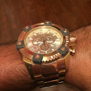 Invicta Reserve 63mm SS Gold/Rose Watch